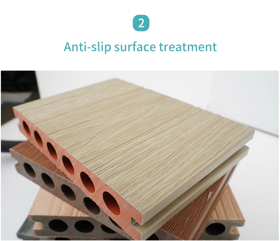 Alfresco WPC Hollow Decking Anti Slip Waterproof Crack Resistance Low Maintenance Composite Wood Plastic Outdoor WPC Flooring