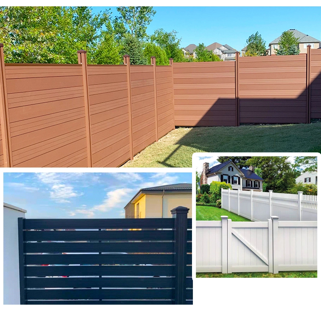 Wood Plastic Composite Fence Panel WPC Garden Privacy Board