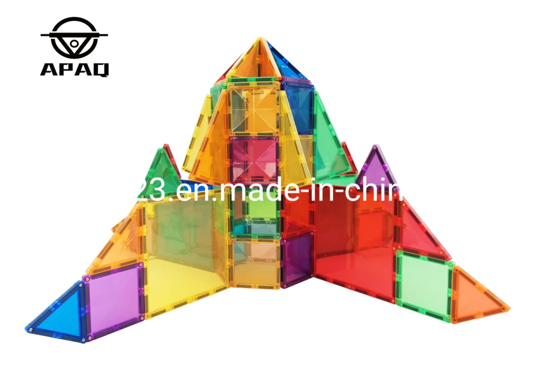 Stem LED Light 3D Magnetic Building Blocks Plastic DIY Construction Toy Educational Toy Magnetic Tiles