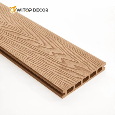 야외 WPC 중공 데크, 미끄럼 방지, 방수, 균열 방지, 유지 관리가 적음, 옥외용 복합 목재 및 플라스틱으로 제작된 WPC 바닥재