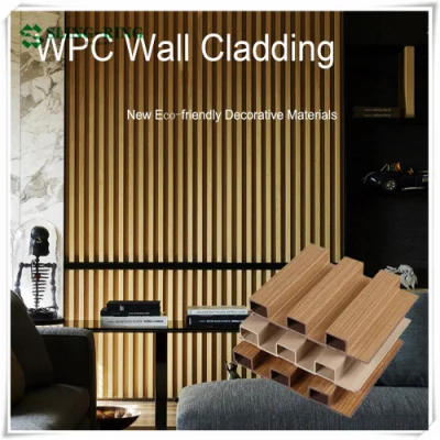 뜨거운 판매 야외 목재 플라스틱 복합 PVC 내구성 장식 방수 공동 압출 클래딩 WPC 벽 패널